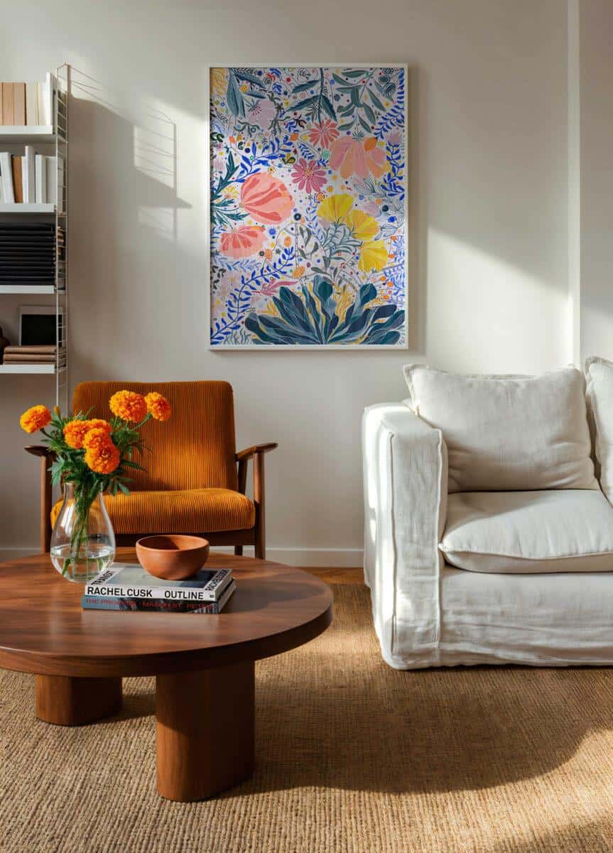 View of the becoming art piece in a waiting room